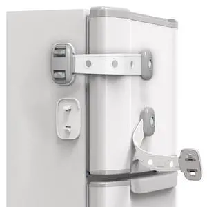 Fridge Locks,Refrigerator Door Lock,Proof Safety Cabinet Lock with Strong Adhesives,Fridge Locks for Kids,Adjustable Strap Multi-Purpose for Cabinet,Drawers,Freezer,Oven (2 Count (Pack of 1)) Fridge Locks,Refrigerator Door Lock,Proof Safety Cabinet Lock with Strong Adhesives,Fridge Locks for Kids,Adjustable Strap Multi-Purpose for Cabinet,Drawers,Freezer,Oven (2 Count (Pack of 1))
