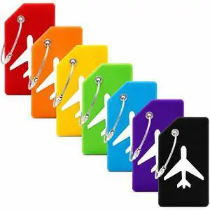 7 Pack Silicone Luggage Tags for Suitcases,TSA Approved Travel Tag,Colorful | Suitcase Bag Name ID Tag, Privacy Protection baggage tags, Stainless Loop, Airline labels for Luggage Identifiers Accessor 7 Pack Silicone Luggage Tags for Suitcases,TSA Approved Travel Tag,Colorful | Suitcase Bag Name ID Tag, Privacy Protection baggage tags, Stainless Loop, Airline labels for Luggage Identifiers Accessor