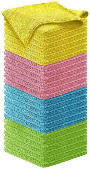 Microfiber Cleaning Cloth - 8 Pcs 12"x11" - High Performance - 1200 Washes, Ultra Absorbent Towels Weave Grime & Liquid for Streak-Free Mirror (Pack of 8) Microfiber Cleaning Cloth - 8 Pcs 12"x11" - High Performance - 1200 Washes, Ultra Absorbent Towels Weave Grime & Liquid for Streak-Free Mirror (Pack of 8)