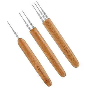 3 Pcs Dreadlock Crochet Hooks for Hair 0.5mm | Loc Crochet Needle for Dreads, Dread Corchet Hook for Locs Braid Craft 3 Pcs Dreadlock Crochet Hooks for Hair 0.5mm | Loc Crochet Needle for Dreads, Dread Corchet Hook for Locs Braid Craft