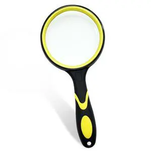 Premium 10X Magnifying Glass with Large 3 Inch (75mm) Lens | Ideal for Students, Seniors, Reading, Exploring & Scientific Activities - Loupe Magnifier with Rubber Handle and Hole Design Premium 10X Magnifying Glass with Large 3 Inch (75mm) Lens | Ideal for Students, Seniors, Reading, Exploring & Scientific Activities - Loupe Magnifier with Rubber Handle and Hole Design