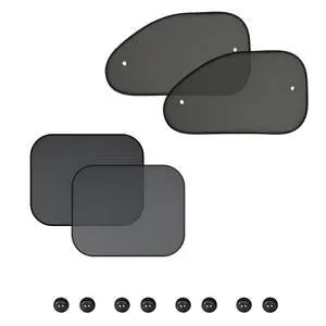 4 Packs 2025 New Car Window Shades for Side Window, Window Shade for Baby in Car with Suction Cups to Block UPF 50+ for Kids & Pets, Can Blocks 99.98% UVR, Fit Most of Cars 4 Packs 2025 New Car Window Shades for Side Window, Window Shade for Baby in Car with Suction Cups to Block UPF 50+ for Kids & Pets, Can Blocks 99.98% UVR, Fit Most of Cars