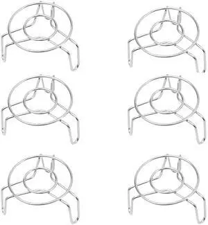 Mini Steaming Rack, 6 Pcs 2.3 Inch Round 304 Stainless Steel Steamer for Food Steaming, Cooling and Roasting Cooking in Kitchen and Outdoors (6) Mini Steaming Rack, 6 Pcs 2.3 Inch Round 304 Stainless Steel Steamer for Food Steaming, Cooling and Roasting Cooking in Kitchen and Outdoors (6)
