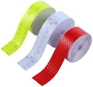 3 Rolls Reflective Tape Outdoor Waterproof, High-Visibility Neon Reflective Tape Safety Warning Tapes Durable Lasting Color Neon Tapes for Car Bike Baby Stroller Helmet(0.8In x 16 Feet) 3 Rolls Reflective Tape Outdoor Waterproof, High-Visibility Neon Reflective Tape Safety Warning Tapes Durable Lasting Color Neon Tapes for Car Bike Baby Stroller Helmet(0.8In x 16 Feet)