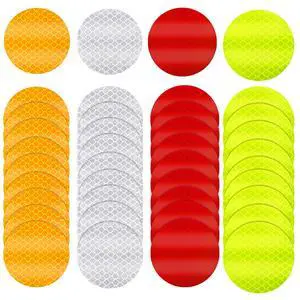 40Pcs Dot Reflective Tape Sticker Warning Reflector Stickers Safety Night Visibility Waterproof Reflector Sticker for Vehicle, Bicycles, Motorcycles, Clothing 40Pcs Dot Reflective Tape Sticker Warning Reflector Stickers Safety Night Visibility Waterproof Reflector Sticker for Vehicle, Bicycles, Motorcycles, Clothing