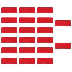 20PCS Car Safety Reflective Stickers, Waterproof Warning Reflective Tape, Night Visibility Reflective Strips for Trailers, Motorcycles, Bicycles, Cars, Helmets, 3.14 x 1.14 Inch (Red) 20PCS Car Safety Reflective Stickers, Waterproof Warning Reflective Tape, Night Visibility Reflective Strips for Trailers, Motorcycles, Bicycles, Cars, Helmets, 3.14 x 1.14 Inch (Red)