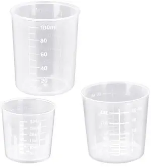 3 Pack Measuring Cup Set, Includes 1/2/3.4 OZ (30/40/100ml) | Plastic Liquid Measuring Cups- Baking, Cooking, Mixing & Measuring Cups 3 Pack Measuring Cup Set, Includes 1/2/3.4 OZ (30/40/100ml) | Plastic Liquid Measuring Cups- Baking, Cooking, Mixing & Measuring Cups