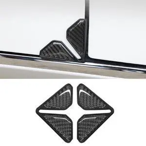 2PCS Car Door Protector Edge Guards for Door Corner, Carbon Fiber Anti-Collision Front Doors Corner Protector Self-Adhesive Sticker, Universal Vehicle Decoration Accessories (Black) 2PCS Car Door Protector Edge Guards for Door Corner, Carbon Fiber Anti-Collision Front Doors Corner Protector Self-Adhesive Sticker, Universal Vehicle Decoration Accessories (Black)