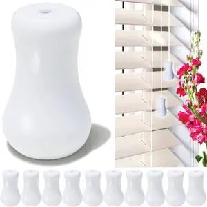 10pcs White Plastic Cord Tassel, Blind Pull Cord Knobs for Blinds or Shades 10pcs White Plastic Cord Tassel, Blind Pull Cord Knobs for Blinds or Shades