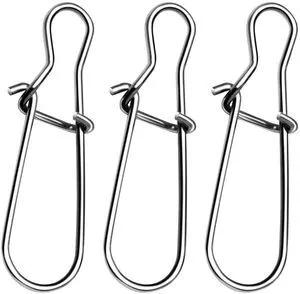 DunkTeam 100PCS Stainless Steel Duo Lock Snap Clip Swivel Lure Snaps Fishing Clips Swivels Fishing Tackle Kit Fishing Snaps Clip High Strength Fishing Gear Hooked Snap DunkTeam 100PCS Stainless Steel Duo Lock Snap Clip Swivel Lure Snaps Fishing Clips Swivels Fishing Tackle Kit Fishing Snaps Clip High Strength Fishing Gear Hooked Snap