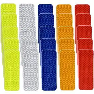 50 Pcs Warning Reflective Stickers Assortment Outdoor Waterproof Reflective Tape Safety Reflective Stickers 1.2x3.25Inch Driveway Reflectors Stickers Night Visibility Adhesive Stickers 50 Pcs Warning Reflective Stickers Assortment Outdoor Waterproof Reflective Tape Safety Reflective Stickers 1.2x3.25Inch Driveway Reflectors Stickers Night Visibility Adhesive Stickers