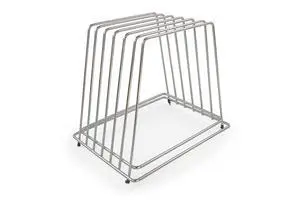 Commercial Cutting Board Rack, Fits 1" Baking Pans and Sheets for Organizer | Professional Grade Stainless Steel with NSF, Guaranteed Rust Free, Holder for up to 6 Large Boards, Fits in Cabinets Commercial Cutting Board Rack, Fits 1" Baking Pans and Sheets for Organizer | Professional Grade Stainless Steel with NSF, Guaranteed Rust Free, Holder for up to 6 Large Boards, Fits in Cabinets