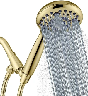 High Pressure 6 Mode Hand Held Shower Head with Extra Long Hose | High Pressure, 6 Spray Modes with Water Saving Mode, Easy Install, Adjustable Angle with Secure Lock, Extra Long Hose High Pressure 6 Mode Hand Held Shower Head with Extra Long Hose | High Pressure, 6 Spray Modes with Water Saving Mode, Easy Install, Adjustable Angle with Secure Lock, Extra Long Hose