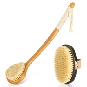 Long Handle Bath BrushBack Scrubber for Shower, Exfoliating Body Brush with Bristles for Wet & Dry Brushing, Shower Brush for Men & Women Long Handle Bath BrushBack Scrubber for Shower, Exfoliating Body Brush with Bristles for Wet & Dry Brushing, Shower Brush for Men & Women