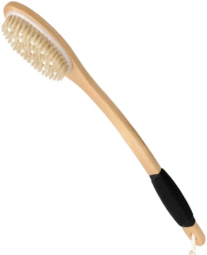 Bath Brush with Cellulite Massagers, Wooden Curved Long Handle Antiskid Dry Brushing Body Brush for Exfoliating, Natural Bristle Back Scrubber for Shower Use Wet or Dry for Men Women Elders Bath Brush with Cellulite Massagers, Wooden Curved Long Handle Antiskid Dry Brushing Body Brush for Exfoliating, Natural Bristle Back Scrubber for Shower Use Wet or Dry for Men Women Elders