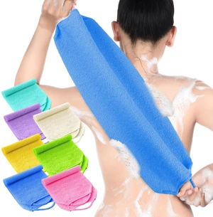 7 Pcs Exfoliating Back Scrubber with Handles Shower Washcloth | Nylon Body Scrubber, Stretchable Pull Strap, Deep Cleaning Exfoliator Cloth, Loofah, Massage Back Neck, for Women Men Shower 7 Pcs Exfoliating Back Scrubber with Handles Shower Washcloth | Nylon Body Scrubber, Stretchable Pull Strap, Deep Cleaning Exfoliator Cloth, Loofah, Massage Back Neck, for Women Men Shower