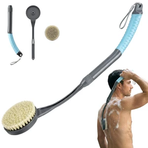 Back Scrubber for Shower, Long Handle Exfoliating Shower Brush for Body for Deep Cleaning, Back Brush for Shower for Men Women(Blue) Back Scrubber for Shower, Long Handle Exfoliating Shower Brush for Body for Deep Cleaning, Back Brush for Shower for Men Women(Blue)