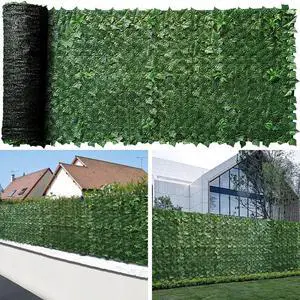 Mesh Back Artificial Ivy Fence Privacy Screen 72"x96" Faux Ivy Vine Leaf Panels Balcony Garden Yard Patio Hedge Wall Decoration for Outdoor Privacy Mesh Back Artificial Ivy Fence Privacy Screen 72"x96" Faux Ivy Vine Leaf Panels Balcony Garden Yard Patio Hedge Wall Decoration for Outdoor Privacy