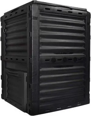 80 Gallon 300L Outdoor Compost Bin, Weather Resistant Aerated Composter with Access Hatch, Fast Decomposition Large Capacity Organic Waste Bin for Yard Garden Natural Fertilizer Production 80 Gallon 300L Outdoor Compost Bin, Weather Resistant Aerated Composter with Access Hatch, Fast Decomposition Large Capacity Organic Waste Bin for Yard Garden Natural Fertilizer Production