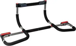 Multi-Function Doorway Pull Up Bar Portable Home Gym System 300 LB Weight Capacity Adjustable Frame Multi-Grip Padded Handles for Pull Ups Dips Push Ups Sit Ups Multi-Function Doorway Pull Up Bar Portable Home Gym System 300 LB Weight Capacity Adjustable Frame Multi-Grip Padded Handles for Pull Ups Dips Push Ups Sit Ups