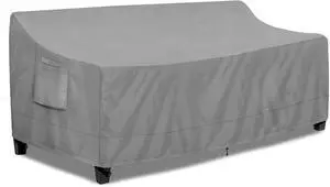 104W x 40D x 35H Inches 4-Seater Outdoor Couch Cover, Gray Waterproof Patio Sofa Cover with Air Vents & Handles 104W x 40D x 35H Inches 4-Seater Outdoor Couch Cover, Gray Waterproof Patio Sofa Cover with Air Vents & Handles