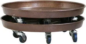 20 Inch Round Metal Plant Caddy with Lockable Wheels 2 Pack, 480lb Heavy Duty Rolling Planter Stand, No Hole Tray for Indoor Outdoor Large Potted Plants, Copper 20 Inch Round Metal Plant Caddy with Lockable Wheels 2 Pack, 480lb Heavy Duty Rolling Planter Stand, No Hole Tray for Indoor Outdoor Large Potted Plants, Copper