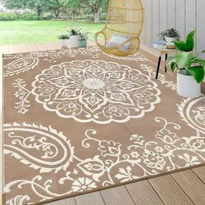 10x14 Ft Reversible Boho Brown Plastic Straw Outdoor Rug Waterproof UVResistant Foldable Floor Mat With Carry Bag For Patio RV Camper Porch Balcony Backyard Deck Picnic 10x14 Ft Reversible Boho Brown Plastic Straw Outdoor Rug Waterproof UVResistant Foldable Floor Mat With Carry Bag For Patio RV Camper Porch Balcony Backyard Deck Picnic