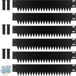 6-Pack Galvanized Steel Landscape Edging 40" L x 6" H Flexible No Dig Garden Border Strips with Connecting Clips for Lawn Yard Flower Bed Outdoor Landscaping 6-Pack Galvanized Steel Landscape Edging 40" L x 6" H Flexible No Dig Garden Border Strips with Connecting Clips for Lawn Yard Flower Bed Outdoor Landscaping