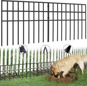 42.5FT Total Length 13in Height No Dig Animal Barrier Fence 30 Pack Rustproof Welded Metal Fence Anti Digging Garden Edging Border for Dog Rabbit Outdoor Yard Patio Flower Bed Protection 42.5FT Total Length 13in Height No Dig Animal Barrier Fence 30 Pack Rustproof Welded Metal Fence Anti Digging Garden Edging Border for Dog Rabbit Outdoor Yard Patio Flower Bed Protection