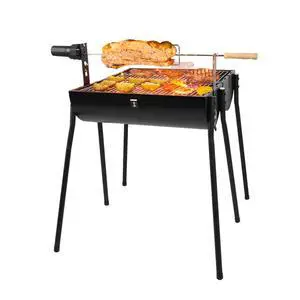 Portable Charcoal Double-Sided Smoker Grill with Thermometer for Outdoor Patio Backyard Camping Picnics and Parties Portable Charcoal Double-Sided Smoker Grill with Thermometer for Outdoor Patio Backyard Camping Picnics and Parties