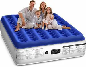 Queen Air Mattress with Built-in Pump, 13" Raised Inflatable Airbed 2 Mins Fast Inflate/Deflate, 660 Lbs Max Capacity for Home and Guests Queen Air Mattress with Built-in Pump, 13" Raised Inflatable Airbed 2 Mins Fast Inflate/Deflate, 660 Lbs Max Capacity for Home and Guests