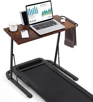 Adjustable Height Treadmill Desk Standing Workstation, Fitness Laptop Desk with Cup Holder & Tablet Slot for Walking Pad Exercise Bike Home Office Indoor Cycling Adjustable Height Treadmill Desk Standing Workstation, Fitness Laptop Desk with Cup Holder & Tablet Slot for Walking Pad Exercise Bike Home Office Indoor Cycling