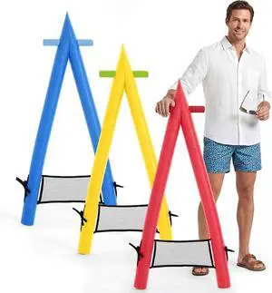 3-Pack A-Shape Swimming Kickboard, PEP Foam Pool Training Aid with Non-Slip Handles, One Size Fits All Family Swim Float Board for Beginner Leg Strength & Swim Lessons 3-Pack A-Shape Swimming Kickboard, PEP Foam Pool Training Aid with Non-Slip Handles, One Size Fits All Family Swim Float Board for Beginner Leg Strength & Swim Lessons