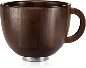 Acacia Wood Mixing Bowl with Handle, Stainless Steel Locking Base, Natural Solid Wood Mixer Bowl Compatible with 4.5QT 5QT Tilt-Head Stand Mixers, Multipurpose Kitchen Bowl for Baking Salad Food Prep Acacia Wood Mixing Bowl with Handle, Stainless Steel Locking Base, Natural Solid Wood Mixer Bowl Compatible with 4.5QT 5QT Tilt-Head Stand Mixers, Multipurpose Kitchen Bowl for Baking Salad Food Prep