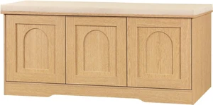 Shoe Storage Bench with Cushion and PushtoOpen Door, 2Tier Adjustable Cubby Entryway Bench, 39.4 Inch for Entryway Hallway Bedroom Shoe Storage Bench with Cushion and PushtoOpen Door, 2Tier Adjustable Cubby Entryway Bench, 39.4 Inch for Entryway Hallway Bedroom
