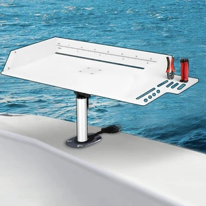 25.1 x 13 Inch Boat Cutting Board, 360° Adjustable Marine Fish Fillet Table with Tool Slots, Drainage Design, Non Slip Fish Pad and Fish Lip Gripper Pliers, Multifunctional Boat Cleaning Station 25.1 x 13 Inch Boat Cutting Board, 360° Adjustable Marine Fish Fillet Table with Tool Slots, Drainage Design, Non Slip Fish Pad and Fish Lip Gripper Pliers, Multifunctional Boat Cleaning Station