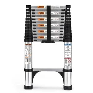 Telescoping Ladder, Stabilizers, Extension Ladder(12.5FT Standard) | Portable Telescopic RV Ladder for Outdoor Camper Trips Motorhome with Tool Platform Telescoping Ladder, Stabilizers, Extension Ladder(12.5FT Standard) | Portable Telescopic RV Ladder for Outdoor Camper Trips Motorhome with Tool Platform