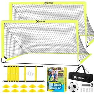 Kids Soccer Goals for Backyard Set- 2 of 6X4/ 4X3 ft Toddler Soccer Goal Training Equipment with Soccer Ball, Ladder, Pop Up Soccer Net for Kids Age 3-5 4-6 6-8 8-12 10-12 Outdoor Games Sports Gift Kids Soccer Goals for Backyard Set- 2 of 6X4/ 4X3 ft Toddler Soccer Goal Training Equipment with Soccer Ball, Ladder, Pop Up Soccer Net for Kids Age 3-5 4-6 6-8 8-12 10-12 Outdoor Games Sports Gift