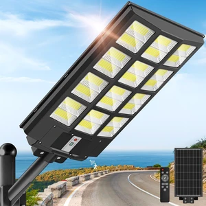 Solar Street Light, IP66 Waterproof Solar Lights Outdoor | Motion Sensor and Remote,320° Wide Coverage,Dusk to Dawn Commercial Security Lighting for Parking Lot, Yard, Farm, 10000W Solar Street Light, IP66 Waterproof Solar Lights Outdoor | Motion Sensor and Remote,320° Wide Coverage,Dusk to Dawn Commercial Security Lighting for Parking Lot, Yard, Farm, 10000W