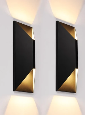 2-Pack Dimmable LED Up Down Wall Light, 100-277V, CRI 90+, 3000K | 10%-100% Dimmable, IP65 Waterproof, 14 Inch Modern Porch Light, for Commercial Outdoor, Exterior Wall Sconce 2-Pack Dimmable LED Up Down Wall Light, 100-277V, CRI 90+, 3000K | 10%-100% Dimmable, IP65 Waterproof, 14 Inch Modern Porch Light, for Commercial Outdoor, Exterior Wall Sconce