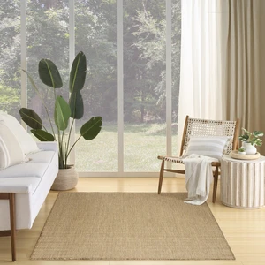 Home Courtyard Indoor Outdoor Area Rug, Jute, 5' x 7', Geometric | 90% polypropylene, 10% polyester flatweave, low-shedding; hose-clean, air-dry; patio, deck, living room, dining room Home Courtyard Indoor Outdoor Area Rug, Jute, 5' x 7', Geometric | 90% polypropylene, 10% polyester flatweave, low-shedding; hose-clean, air-dry; patio, deck, living room, dining room