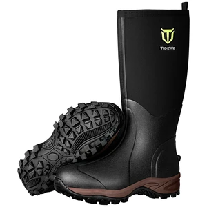 Rubber Neoprene Boots for Men and Women, Rain Boot, Black,M10/W11 | Sturdy 6mm Neoprene Hunting Boots for Arctic Outdoor Use, Heat-Retaining Insulation Rain Boots with Reinforced Toe Rubber Neoprene Boots for Men and Women, Rain Boot, Black,M10/W11 | Sturdy 6mm Neoprene Hunting Boots for Arctic Outdoor Use, Heat-Retaining Insulation Rain Boots with Reinforced Toe