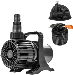 Submersible Water Pump, 1800 GPH Pond Pump for Outdoor Ponds 32.8ft Long Power Cord, Barrier Filter Bag, Ipx8 Waterproof Ultra Quiet Fountain Water Pump for Waterfall, Hydroponic Submersible Water Pump, 1800 GPH Pond Pump for Outdoor Ponds 32.8ft Long Power Cord, Barrier Filter Bag, Ipx8 Waterproof Ultra Quiet Fountain Water Pump for Waterfall, Hydroponic