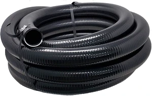Flexible PVC Pipe 1-1/2 Inch Dia Hose 25 FT Length, Black Tubing, Schedule 40, Premium Quality Made in USA Flexible PVC Pipe 1-1/2 Inch Dia Hose 25 FT Length, Black Tubing, Schedule 40, Premium Quality Made in USA