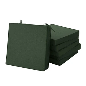 Outdoor Chair Cushions, Chair Pads, Set of 6, 17 x 16, Olive Green | Water-Resistant & Fade-Resistant, Patio Seat Replacement, Removable Cover with Zipper, Non-Slip Bottom with Straps Outdoor Chair Cushions, Chair Pads, Set of 6, 17 x 16, Olive Green | Water-Resistant & Fade-Resistant, Patio Seat Replacement, Removable Cover with Zipper, Non-Slip Bottom with Straps