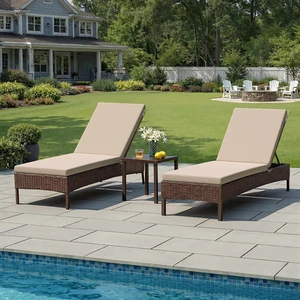 Chaise Lounge Cushions Outdoor Set of 2, 72"x21", Waterproof | Pool Lounge Chair Cushions with Removable Cover, Fade Resistant Lounger Cushions for Patio Furniture, Tan Chaise Lounge Cushions Outdoor Set of 2, 72"x21", Waterproof | Pool Lounge Chair Cushions with Removable Cover, Fade Resistant Lounger Cushions for Patio Furniture, Tan