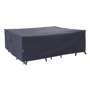 Outdoors Patio Furniture Cover, Grey, Square, 100"W x 100"D x 27.5"H | Rip-stop Fabric With PU Coating Outperforms PVC In Durability. Waterproof, UV, All-season Protection For Outdoor Furniture Outdoors Patio Furniture Cover, Grey, Square, 100"W x 100"D x 27.5"H | Rip-stop Fabric With PU Coating Outperforms PVC In Durability. Waterproof, UV, All-season Protection For Outdoor Furniture