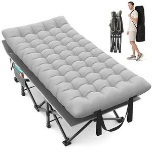 32" XXL Folding Camping Cot, 900LBS Heavy Duty Sleeping Cots | with Pillow Mattress & Carry Bag, 1200D Double-Layer Oxford Fabric Portable Cot Bed for Adults, Home, Office, Beach & Travel 32" XXL Folding Camping Cot, 900LBS Heavy Duty Sleeping Cots | with Pillow Mattress & Carry Bag, 1200D Double-Layer Oxford Fabric Portable Cot Bed for Adults, Home, Office, Beach & Travel