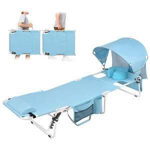 Tanning Chair with Sun Canopy Face Hole Softer Padded Adjustable Washable, Heavy Duty Layout Folding Lounge Chair for Adults Outside Beach Reading Sunbathing Poolside Lawn, UPF 50+ Sun Shade, 300 LBS Tanning Chair with Sun Canopy Face Hole Softer Padded Adjustable Washable, Heavy Duty Layout Folding Lounge Chair for Adults Outside Beach Reading Sunbathing Poolside Lawn, UPF 50+ Sun Shade, 300 LBS