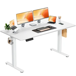 63 Inch Electric Standing Desk, Memory Adjustable Home Office Desk | Sit Stand Up Desk for Work Home Office,Adjustable Desk, Rising Computer Table with Splice Board,Cable Management,Hook,White 63 Inch Electric Standing Desk, Memory Adjustable Home Office Desk | Sit Stand Up Desk for Work Home Office,Adjustable Desk, Rising Computer Table with Splice Board,Cable Management,Hook,White